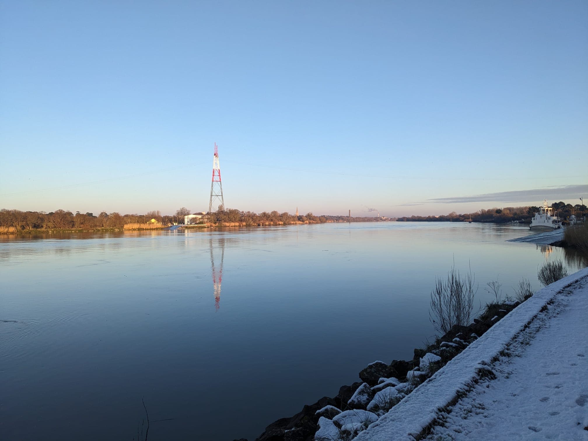 Loire neige et soleil